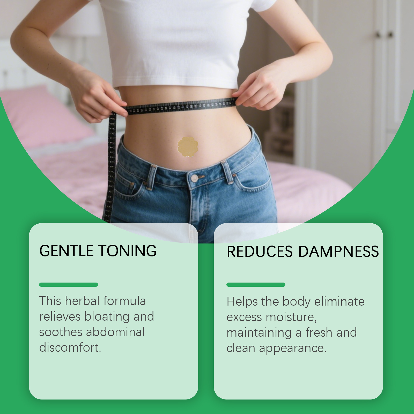 Herbal Balance Care Patch Daily Soft Body Nourish Boost Vitality Light Adhesive Sheet