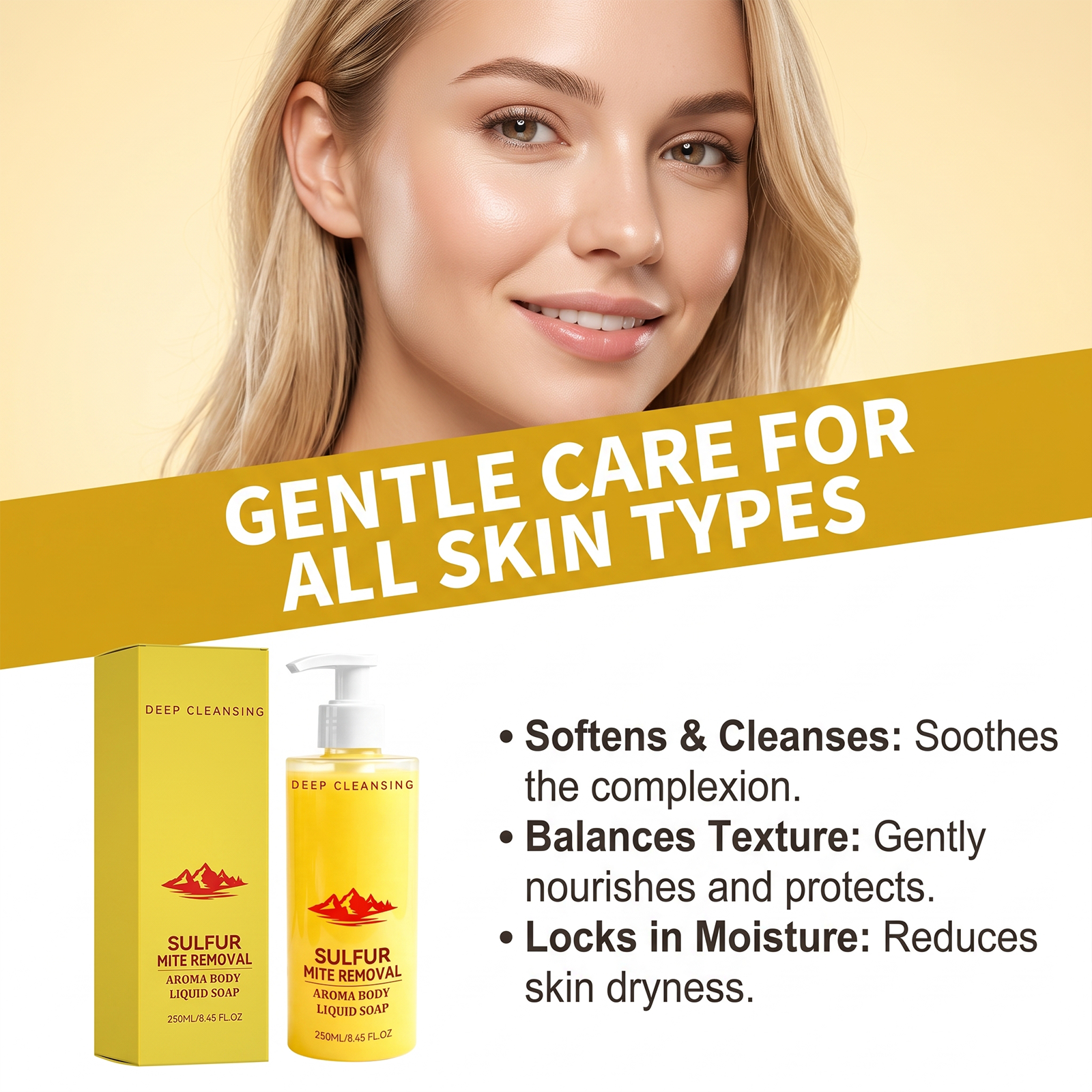 Body Cleansing Liquid Soap Mild Refreshing Moisturizing Delicate Bright Smooth Skin Washing Liquid