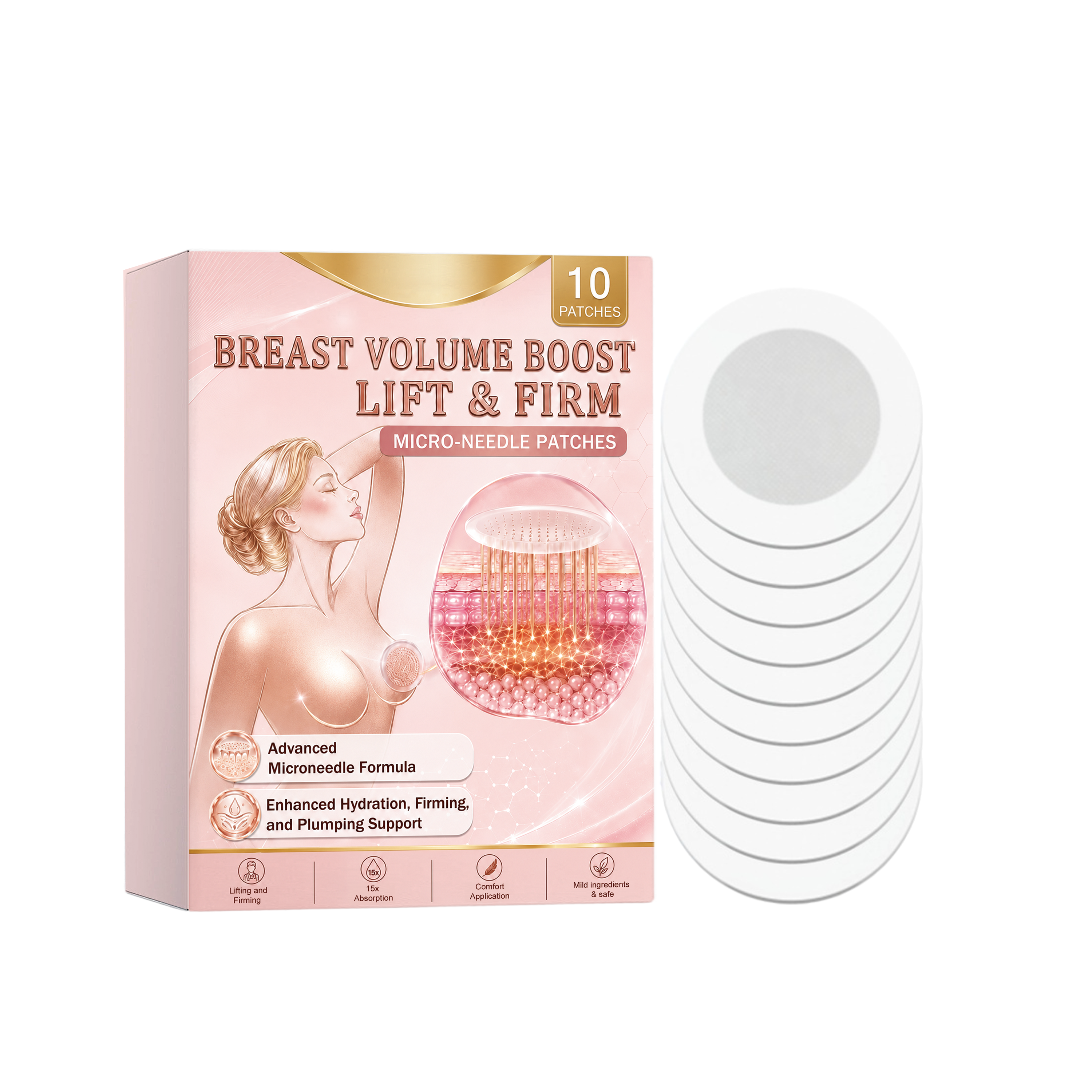 Chest Care Patch Moisturizing Smooth Skin Friendly Breathable Mild Elastic Daily Skin Nursing Sheet