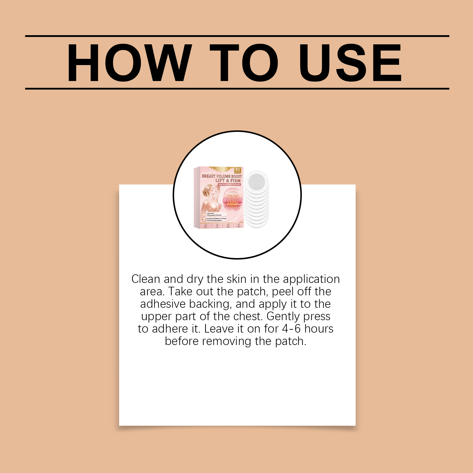 Chest Care Patch Moisturizing Smooth Skin Friendly Breathable Mild Elastic Daily Skin Nursing Sheet