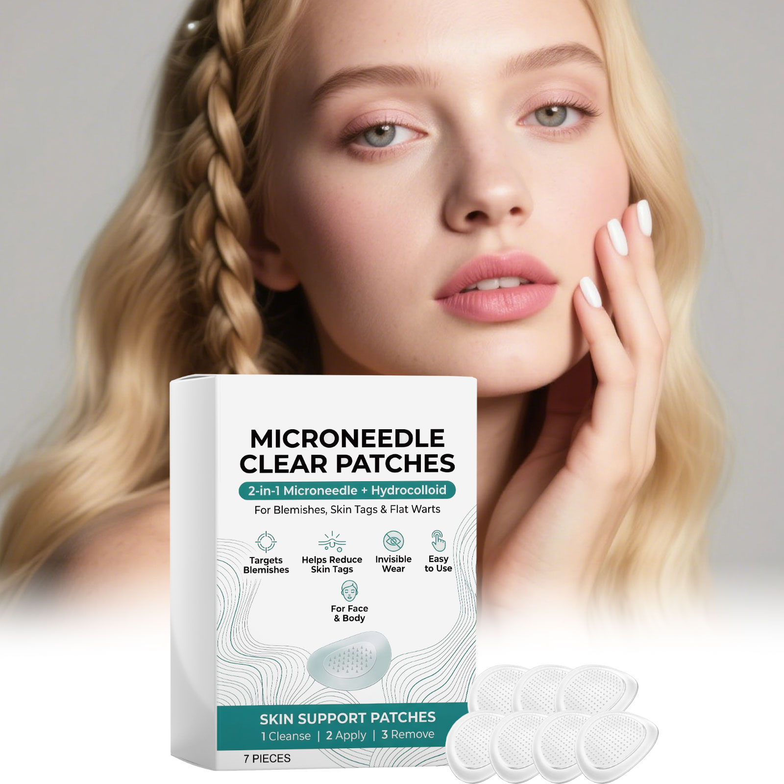 Skin Care Patch Mild Clean Smooth Breathable Soft Material Face Body Acne Spot