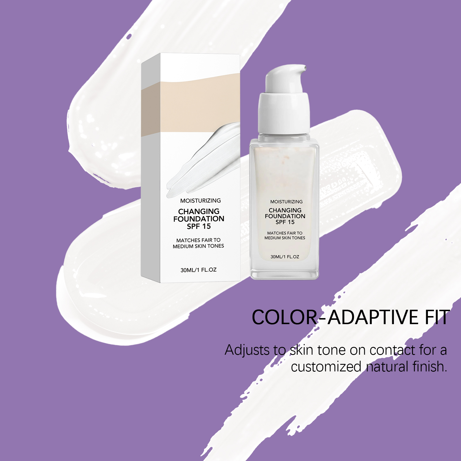 Moisturizing Temperature Changing Foundation Hydrating Sheer Skin Adhering Delicate Soft Natural Facial Makeup