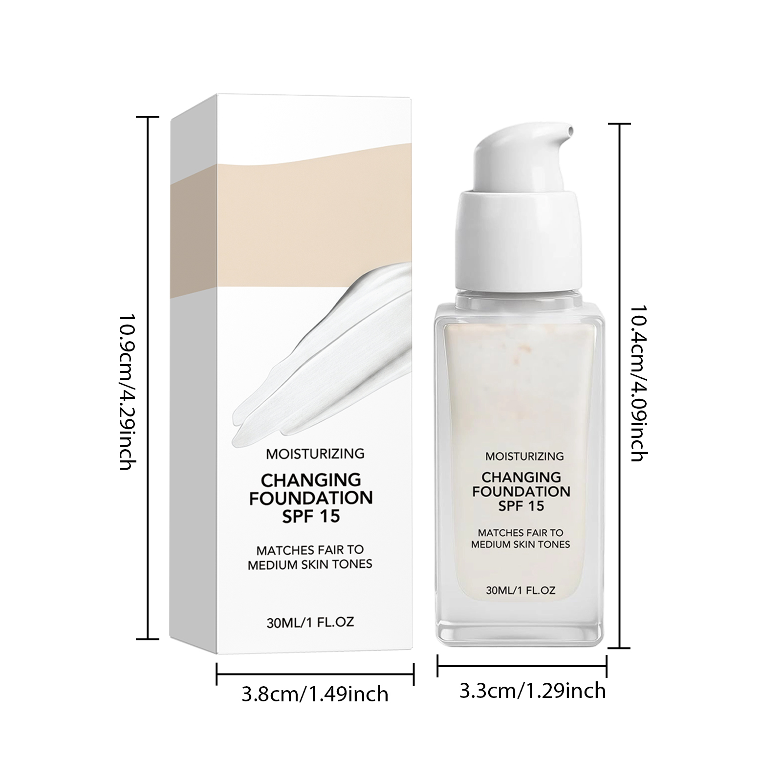 Moisturizing Temperature Changing Foundation Hydrating Sheer Skin Adhering Delicate Soft Natural Facial Makeup