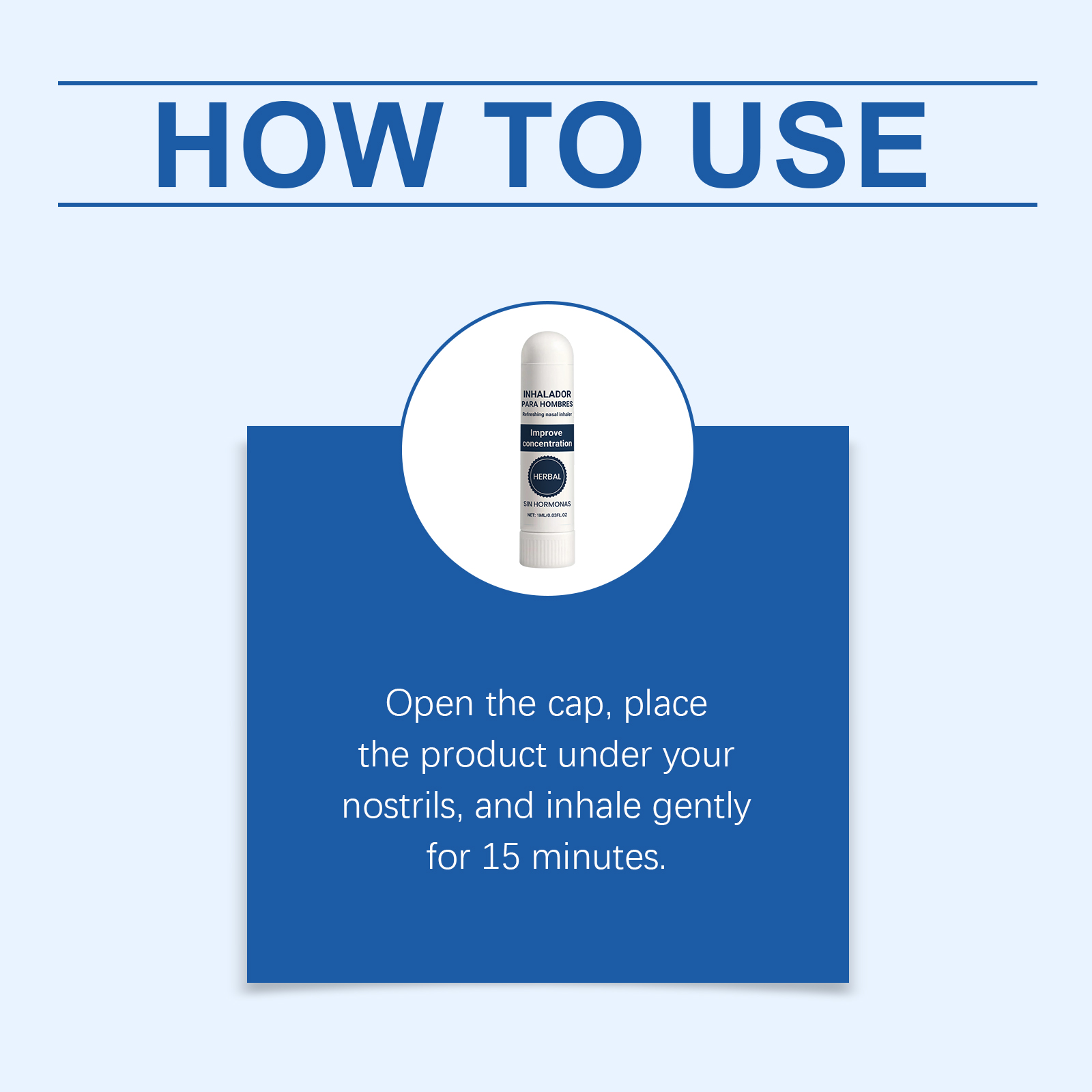 Nasal Inhaler Gentle Mild Comfort Portable Inhalation External Body Skin Daily Care Device