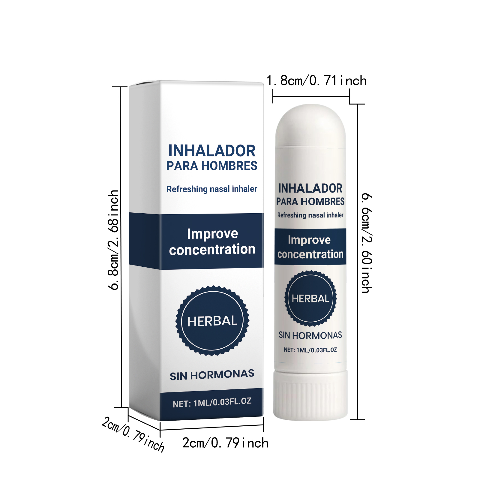 Nasal Inhaler Gentle Mild Comfort Portable Inhalation External Body Skin Daily Care Device