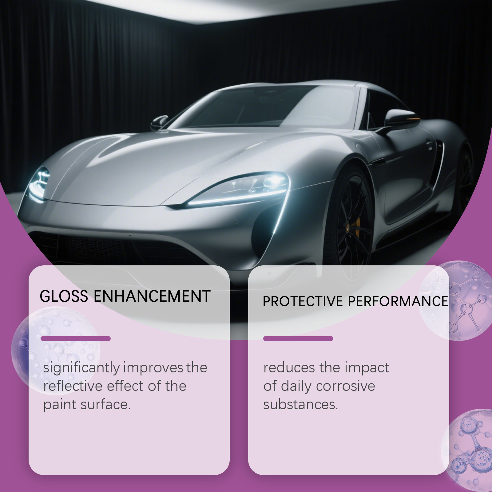 Car Coating Spray Mirror Finish Coating Spray Boost Shine For Daily Auto Paint Care