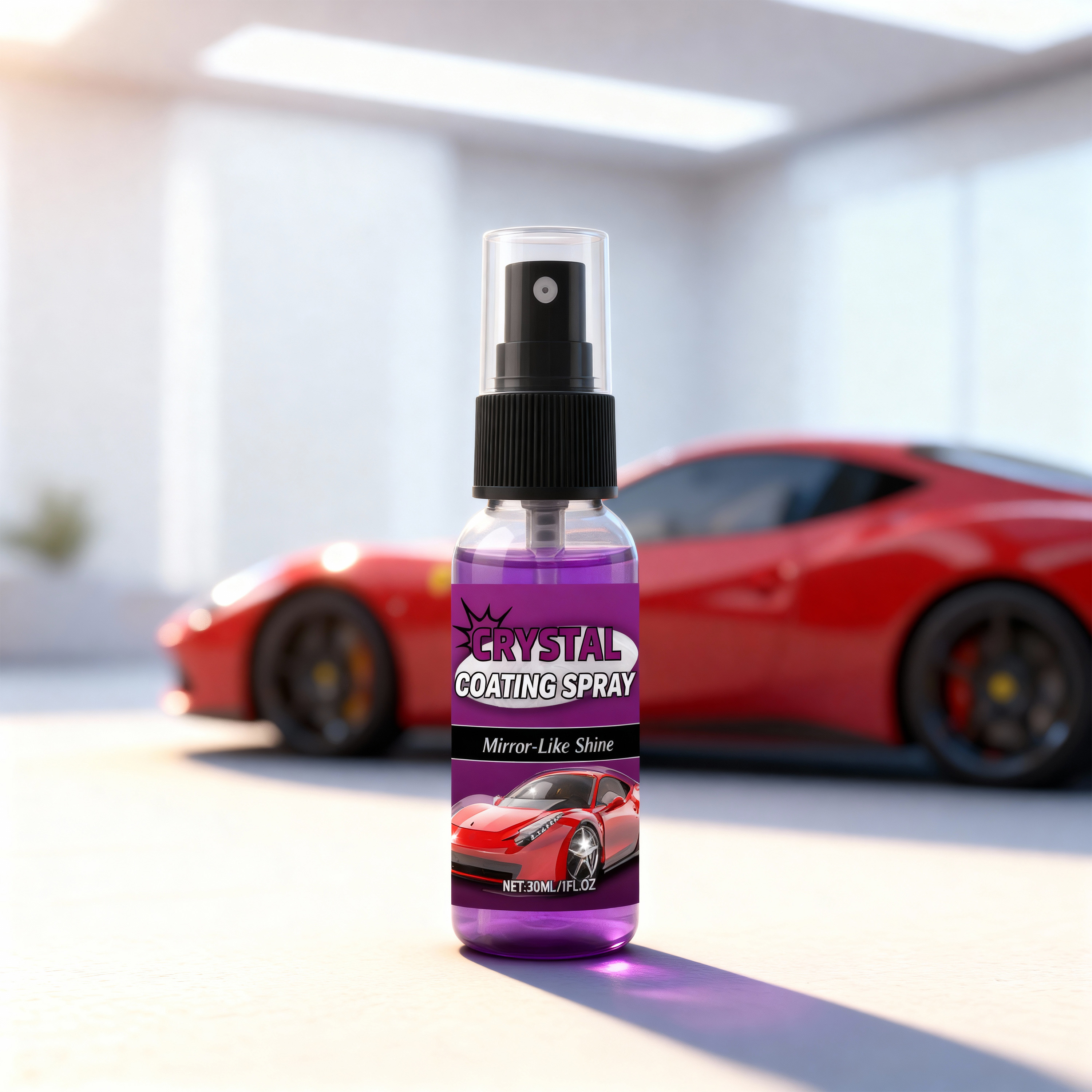 Car Coating Spray Mirror Finish Coating Spray Boost Shine For Daily Auto Paint Care