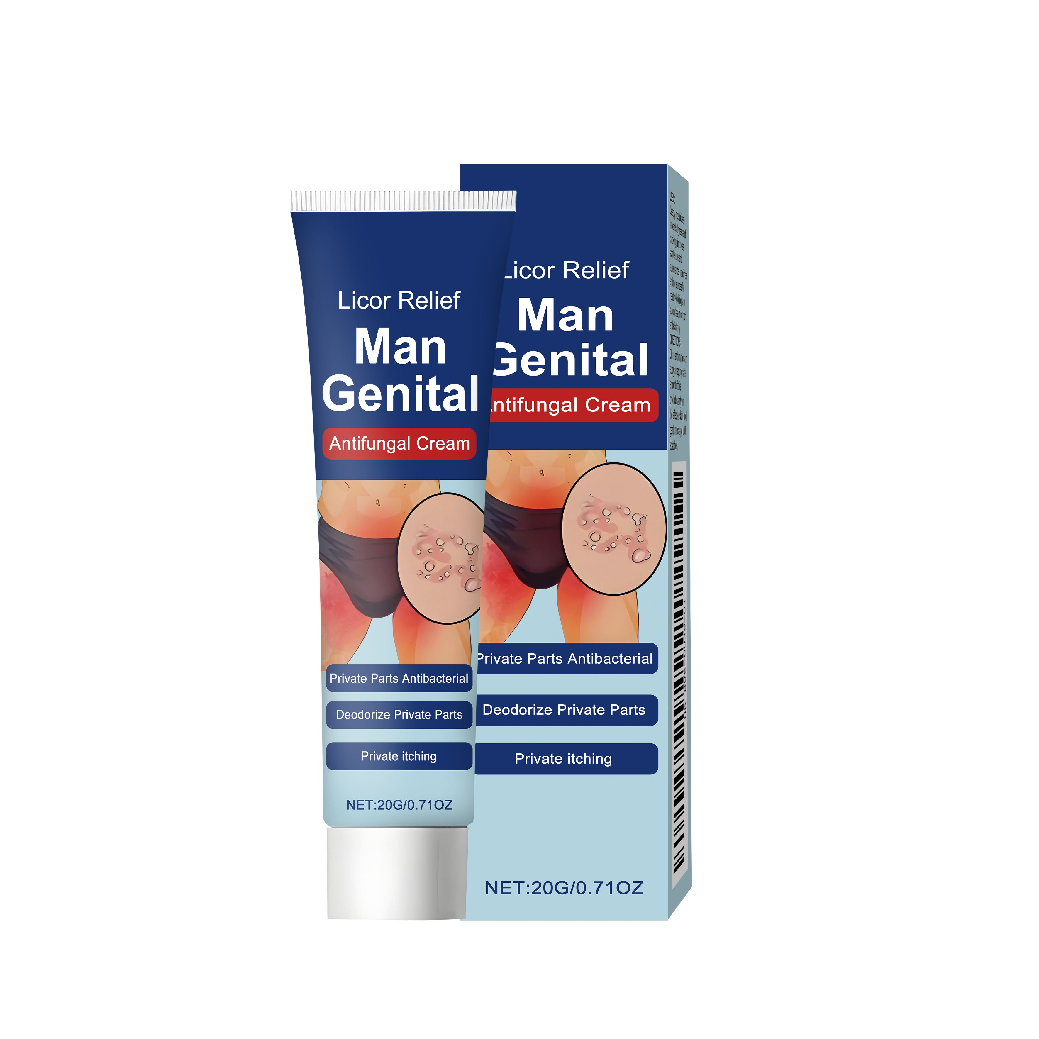 Male Care Cream Mild Ingredient Moisturizing Cleaning Odor Care Lotion External Smearing Body Comfort Nursing Ointment
