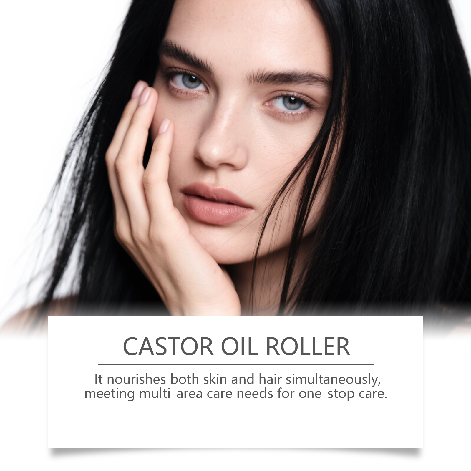 Castor Oil Nourishing Roller Essential Oil Moisturizing Body Caring Muscle Hair Care Multi Area Applicable Essence Essential Oil