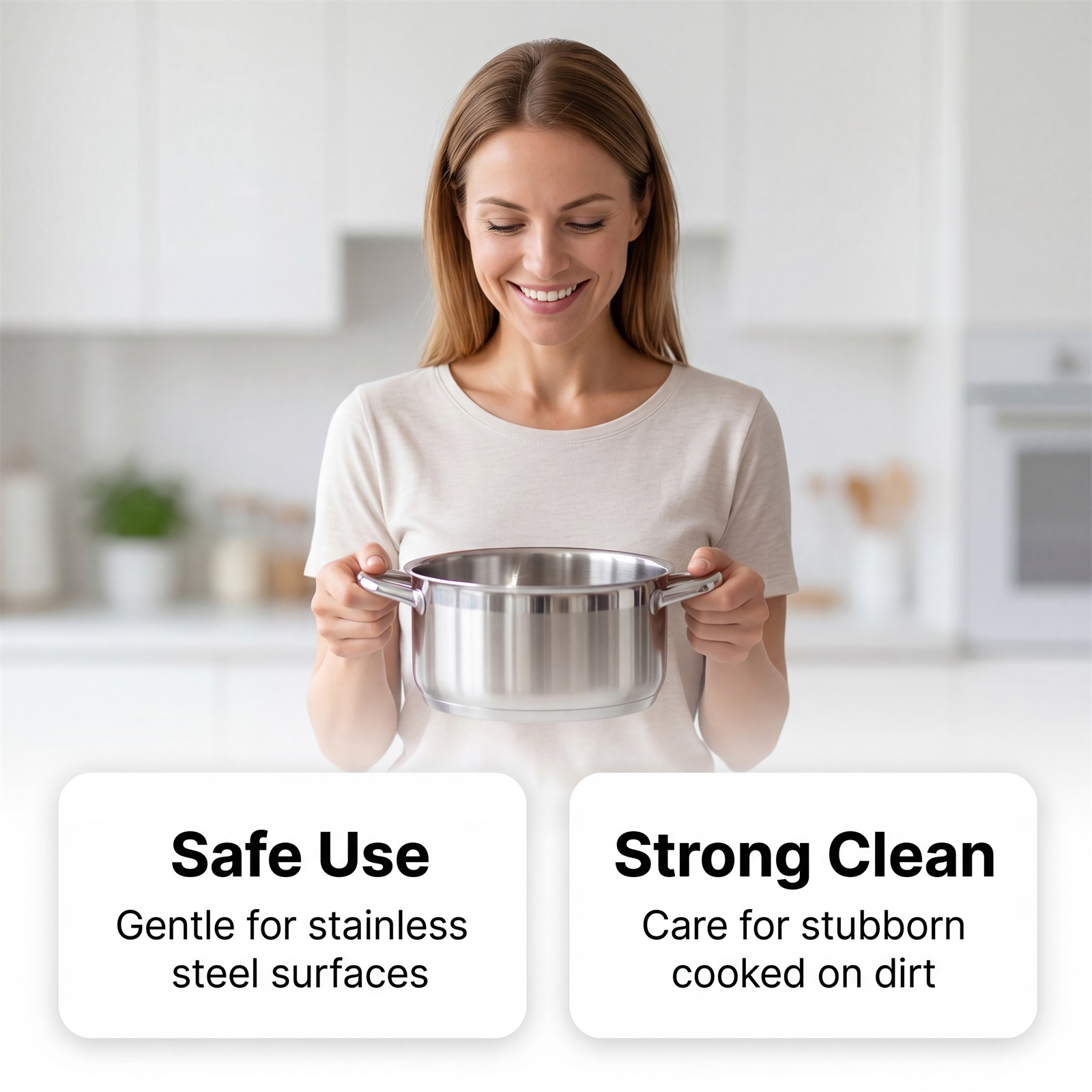 Stainless Steel Special Sponge Pot Descaling Non Scratch Household Pot Brush Magic Kitchen Cleaning Helper Tool