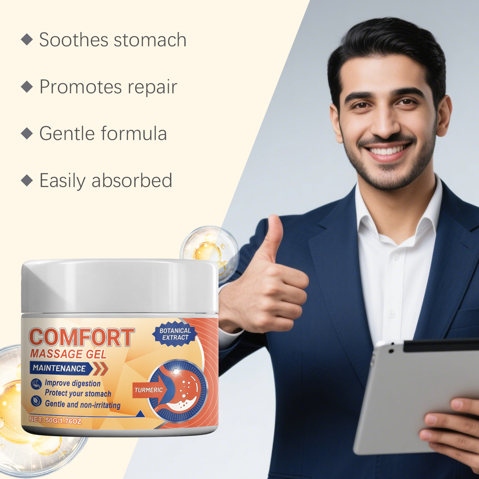 Body Massage Gel Mild Ingredients Nourish Skin Comfort Daily External Care Ointment