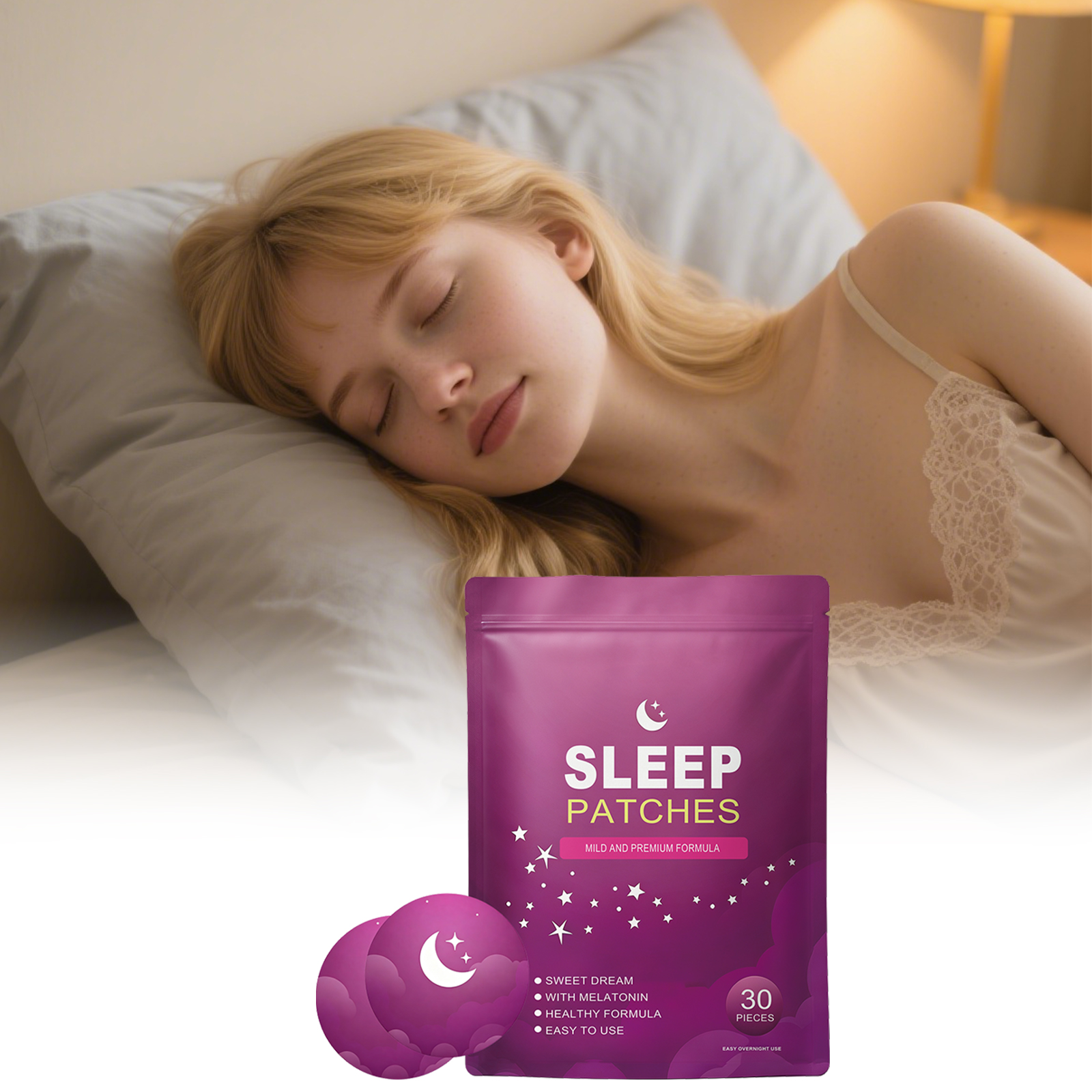 Sleep Relax Patch Thin Skin Friendly Scent Slow Release Portable Mild Wear All Night Sticker