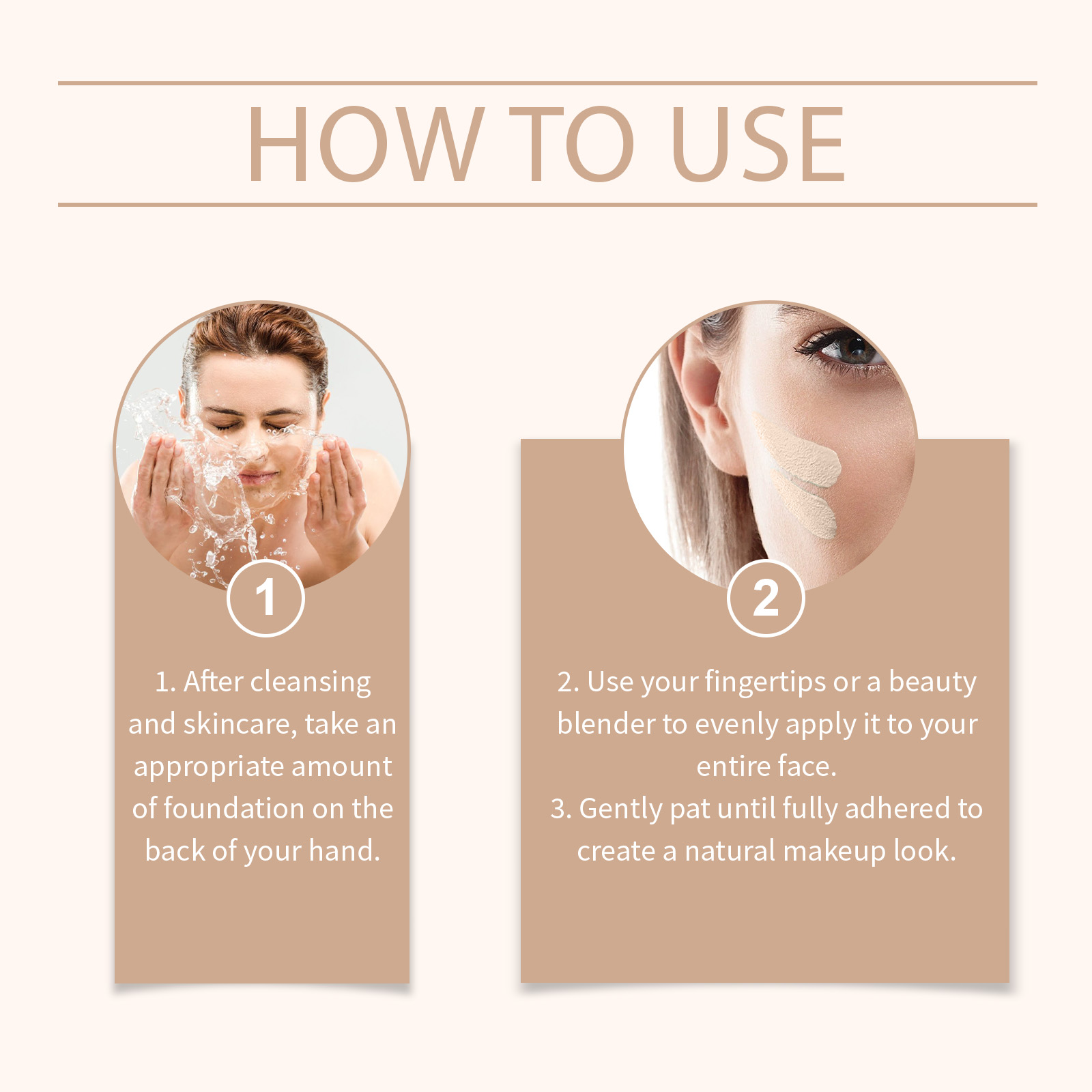 Temperature Sensitive Color Changing Foundation Deep Skin Tone For Daily Facial Makeup Application
