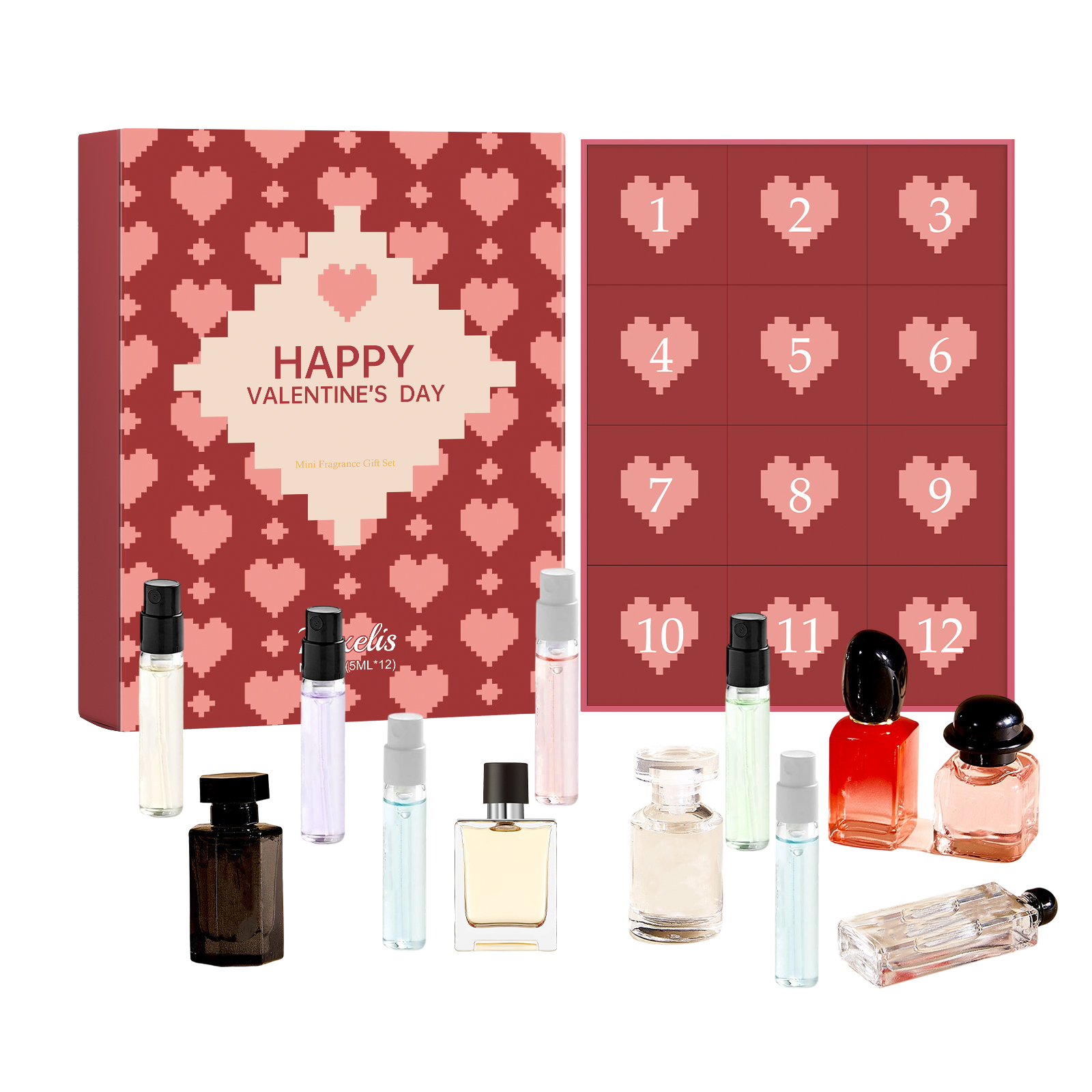 Roxelis Heart Dream Fragrance Mini Gift Box Natural Fresh Long Lasting Elegant Light Scent Daily Couple Date
