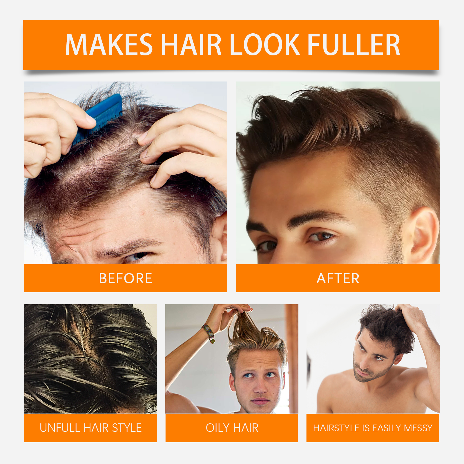 Matte Styling Powder Fluffy Hair Oil Control Refreshing Long Lasting Natural Setting Hair Styling For Hair