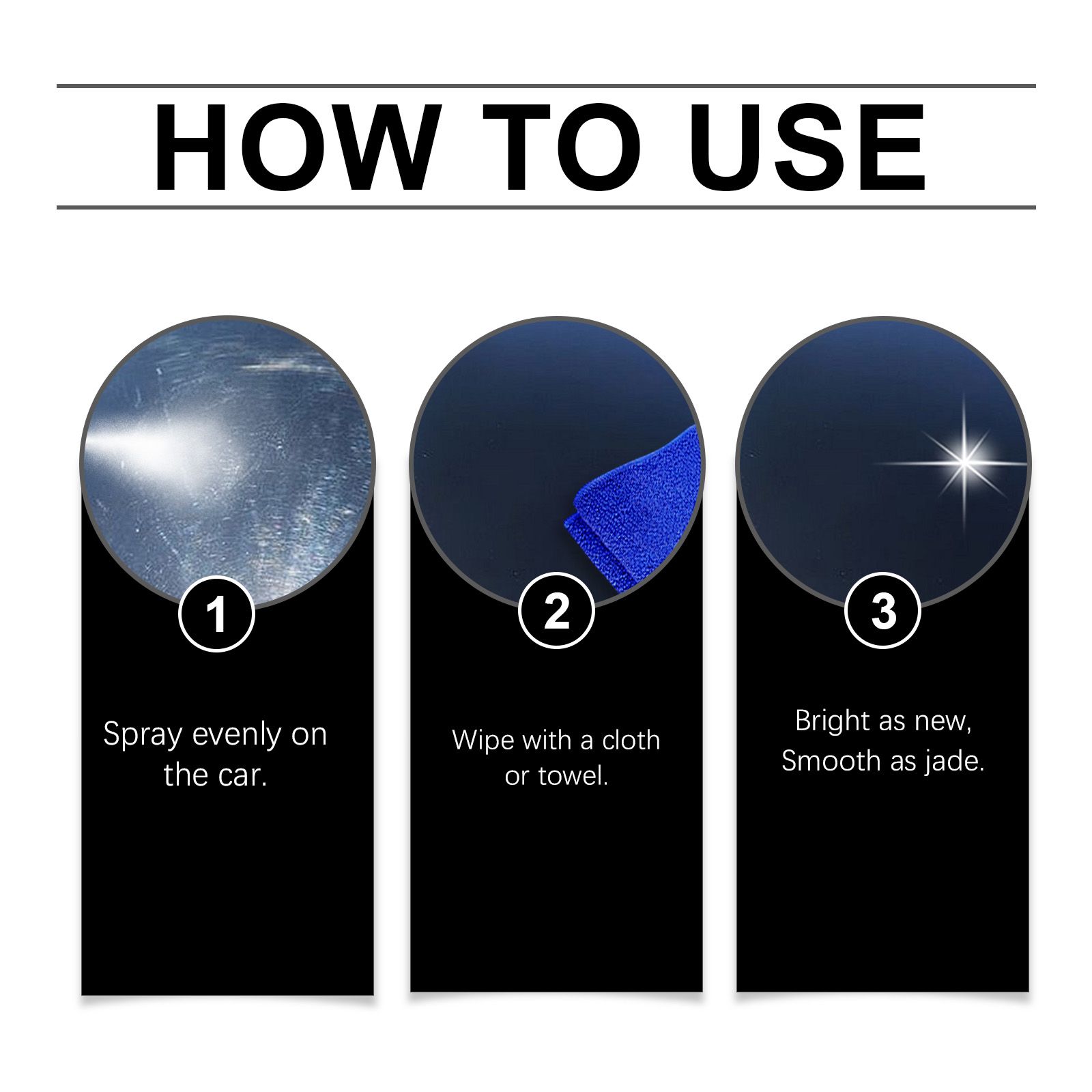 3 In 1 Car Coating Spray Quick Protection Clean Polish Color Restore For Auto Paint Care 30ml