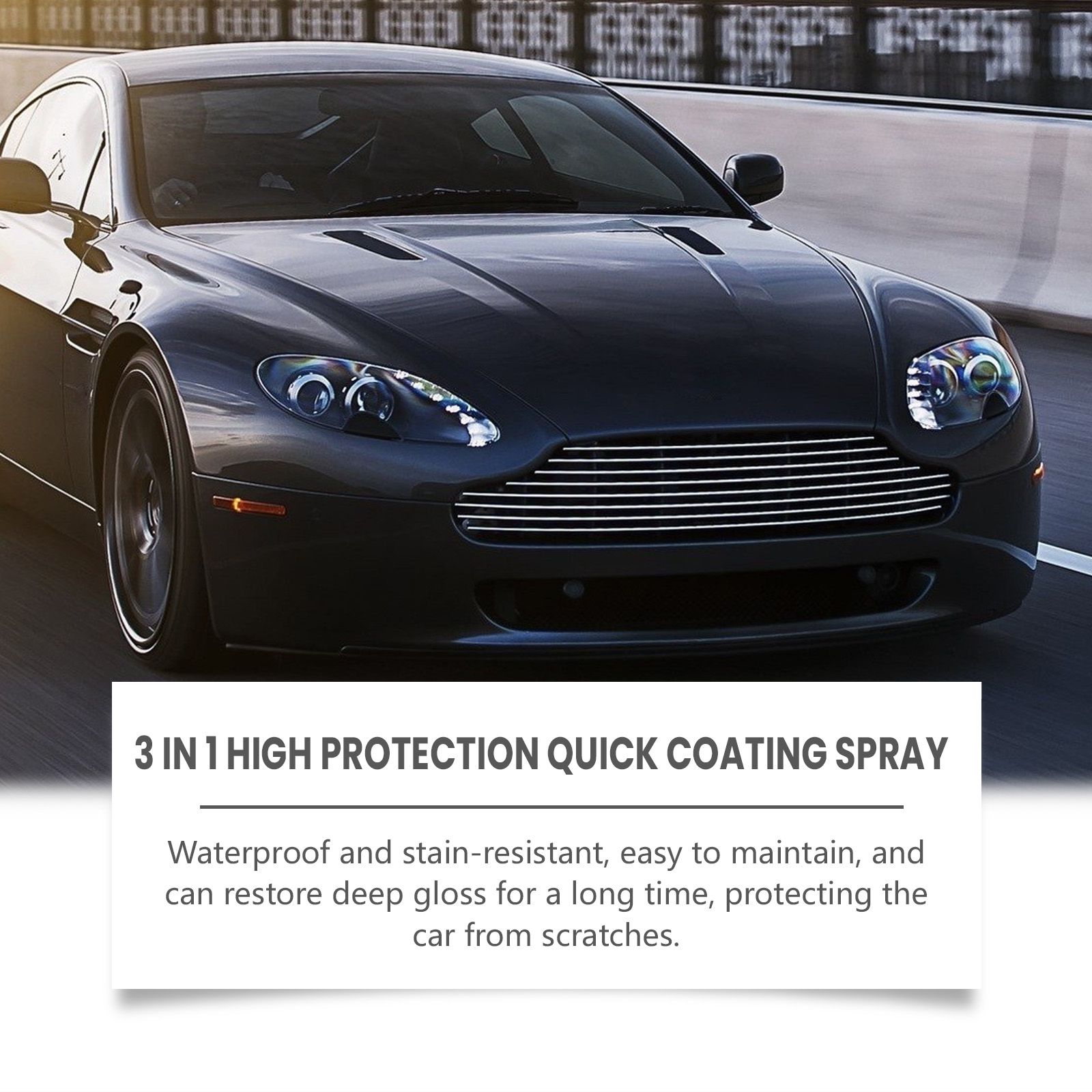 3 In 1 Car Coating Spray Quick Protection Clean Polish Color Restore For Auto Paint Care 30ml
