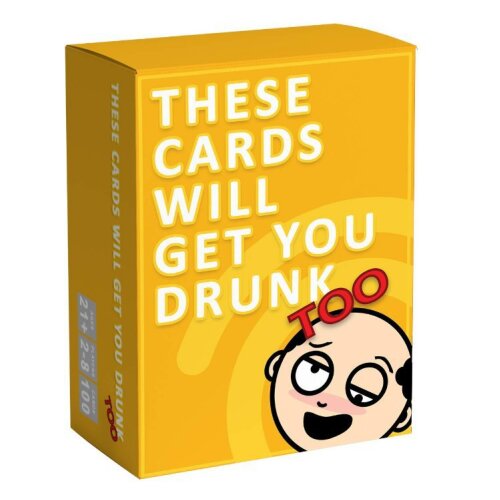 (B) These Cards Will Get You Drunk-Fun Family Adult Drinking Game For Parties