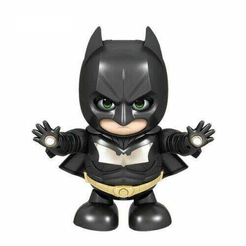 (Action Figure Dance Super Hero Robot Toy Dancing Music Lights For Kids Gift - Batman) A