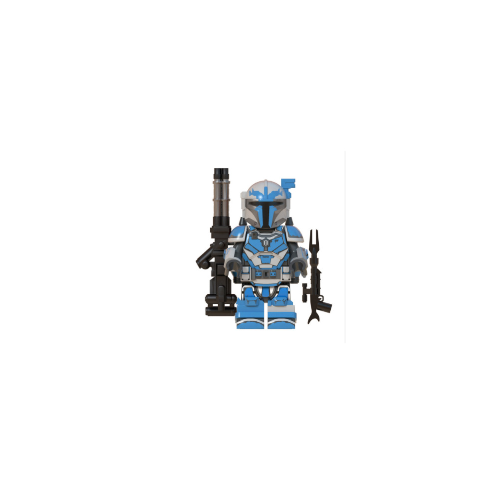 Star Wars Minifigures Building Blocks Toys Set Compatible Lego Clone Wars Mandalorian Troopers Action Figures with Weapons 8pcs Pack for Boys Kids Movies Fans Collection and Gifts Birthday Party Decoration Cake Toppers Moive Toy for Room Decor