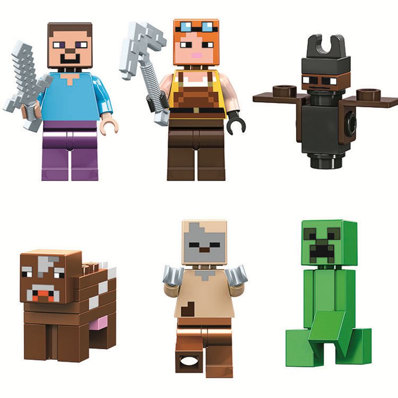 My World The Creeper Mine Building Blocks Childrens Toys Boys and Girls Gifts