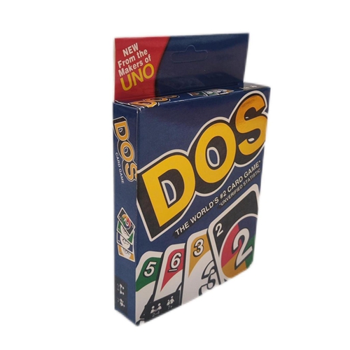 Mattel Games Dos UNO Family Classic Card Game Easy to Play Multicolored