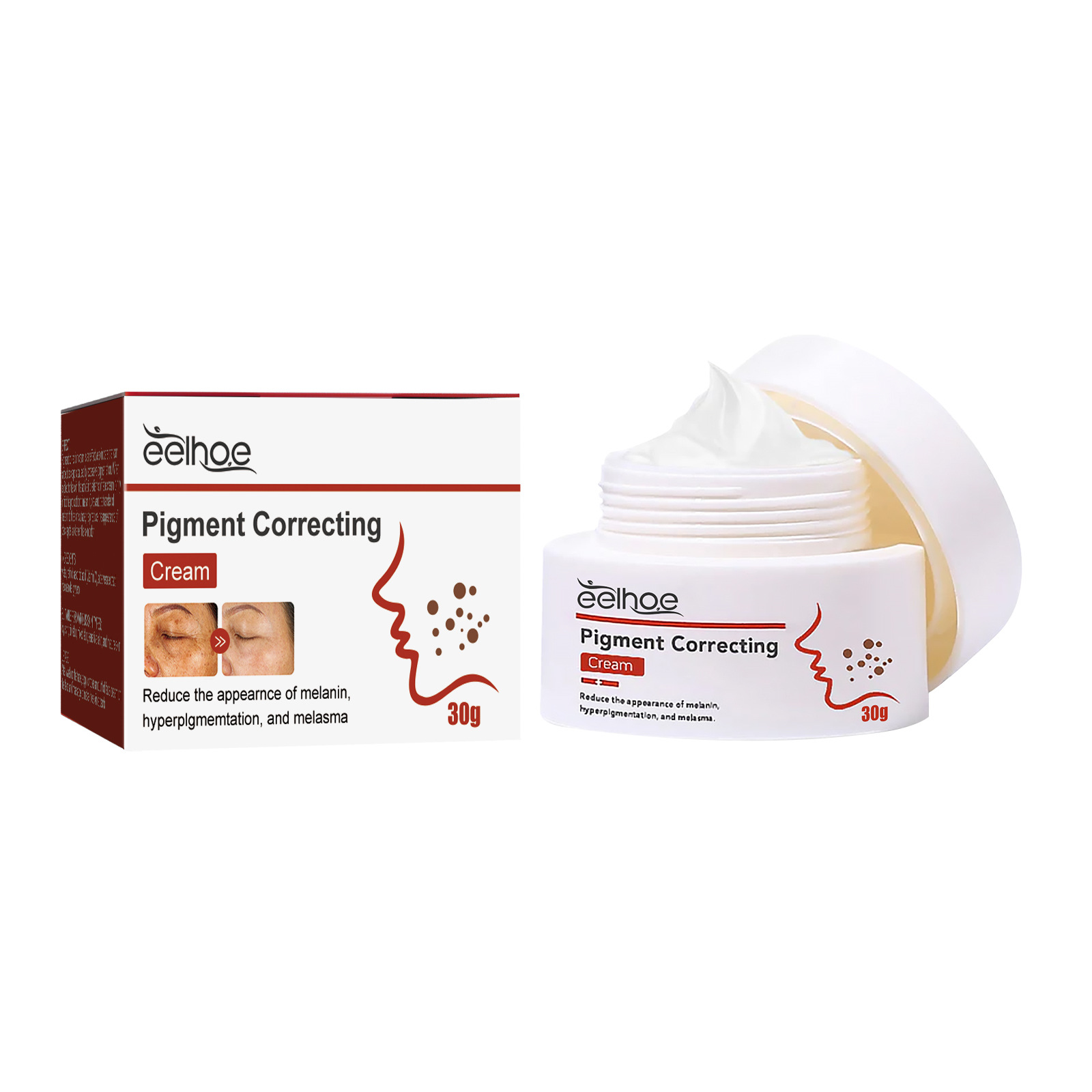 Pigment Correcting Cream Face Pigment Spots Moisturizer Black Spot Blemish Remover Hydrating Skin Care