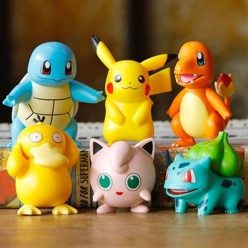 6Pcs Pokemon Pikachu Figures Toys Models