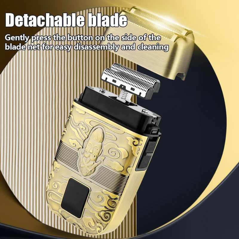 USB Hair Clipper and Electric Shaver Set All Metal Head Electric Trimmer  Mens Grooming Tools