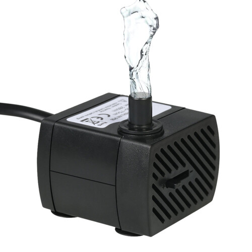 Mini Submersible Water Pump Ultra Quiet Fountain Water Pump for Aquarium Fish Tank Pond Statuary Hydroponics Indoor Outdoor Fountain