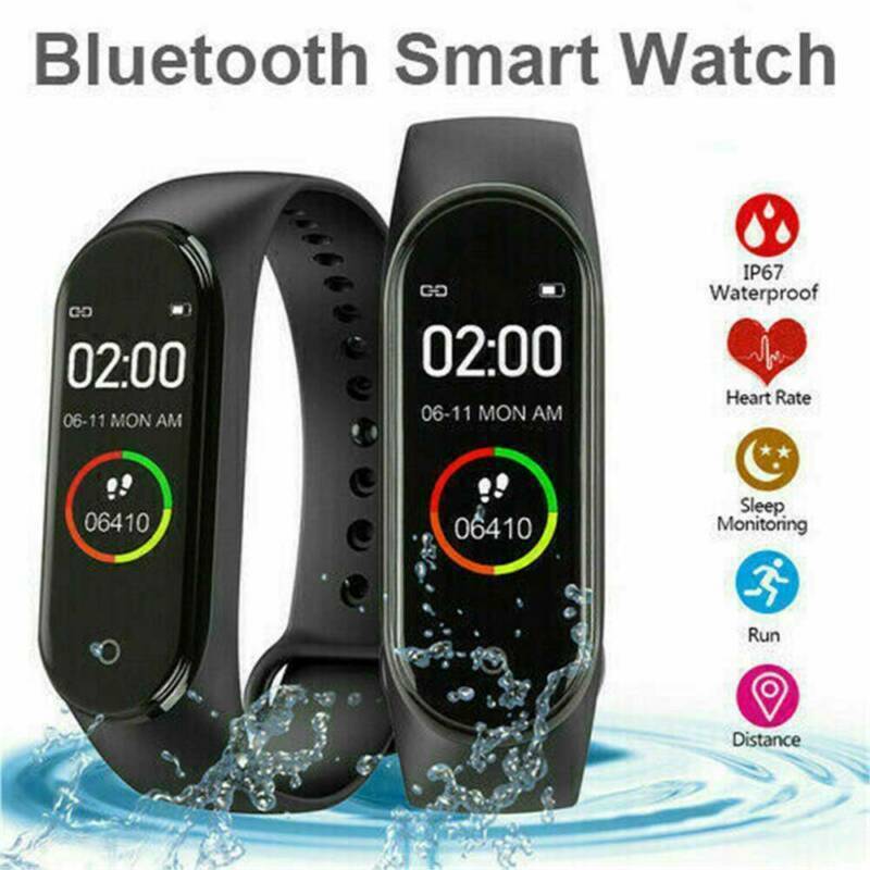 (Blue) Smart Bracelet Waterproof Smart Fitness Band Sports Activity Tracker Watch for Kids Women and Men