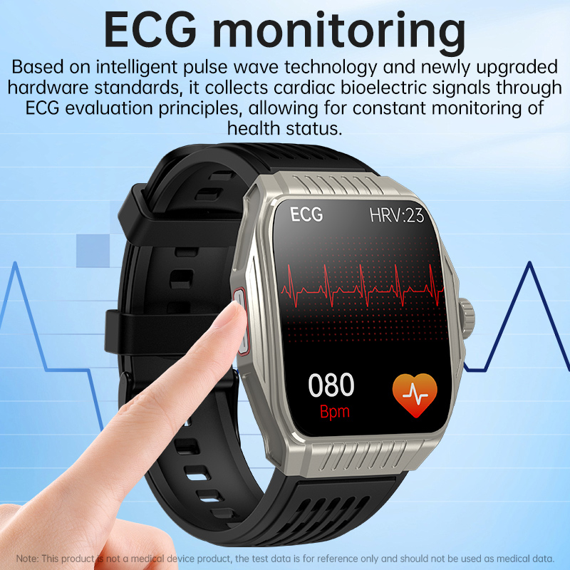 Smartwatch Health Management ECG Detection Heart Rate Blood Pressure Monitor BT Call Smart watches CES Sleep Aid Watch For Men SOS Call