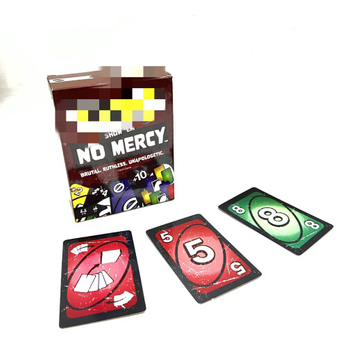 Show Uno Em No Mercy Card Game For Kids Adults Family Night Parties Travel