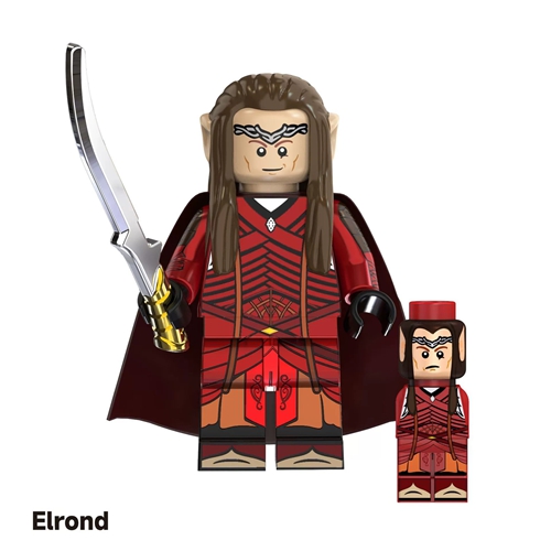 Lord Rings Action Figures Toy Medieval Knight Soldier Orcs Elves Azog Goblin Sauron Aragorn Wars Building Blocks Bricks Gift