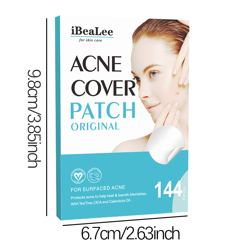 Hydrocolloid Acne Patches Covering Sticker Facial Invisible Closed Comedone Blemish Patches Acne Clearing Waterproof Breathable for Acne Prone Skin Repair
