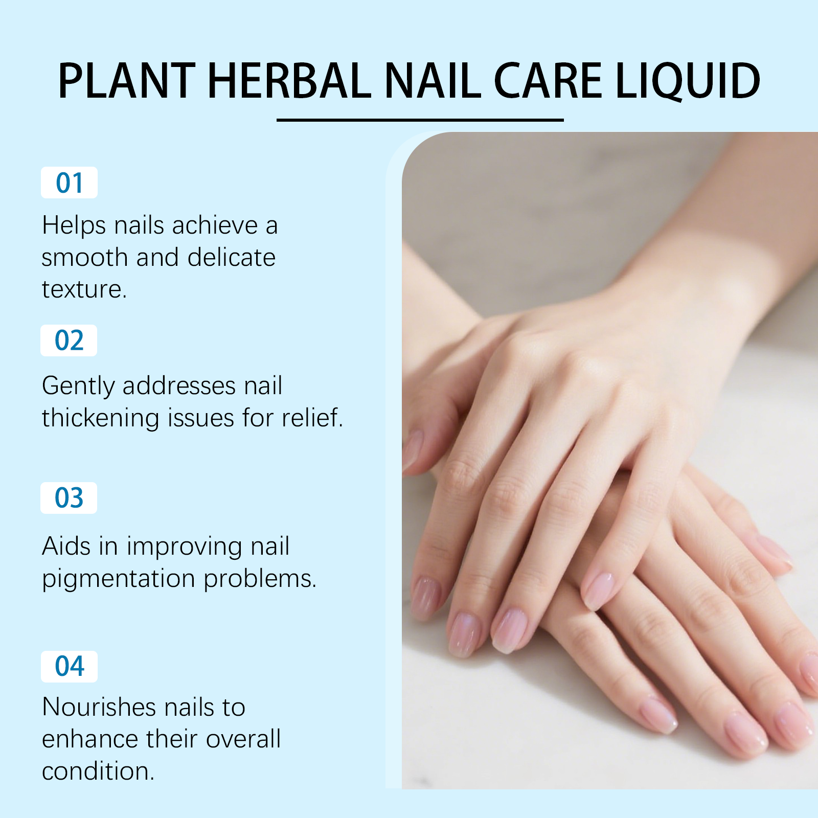Plant Herbal Nail Care Liquid For Toenail Strength Repair Solution Hydrates Renew Damaged Discolored Foot ﻿