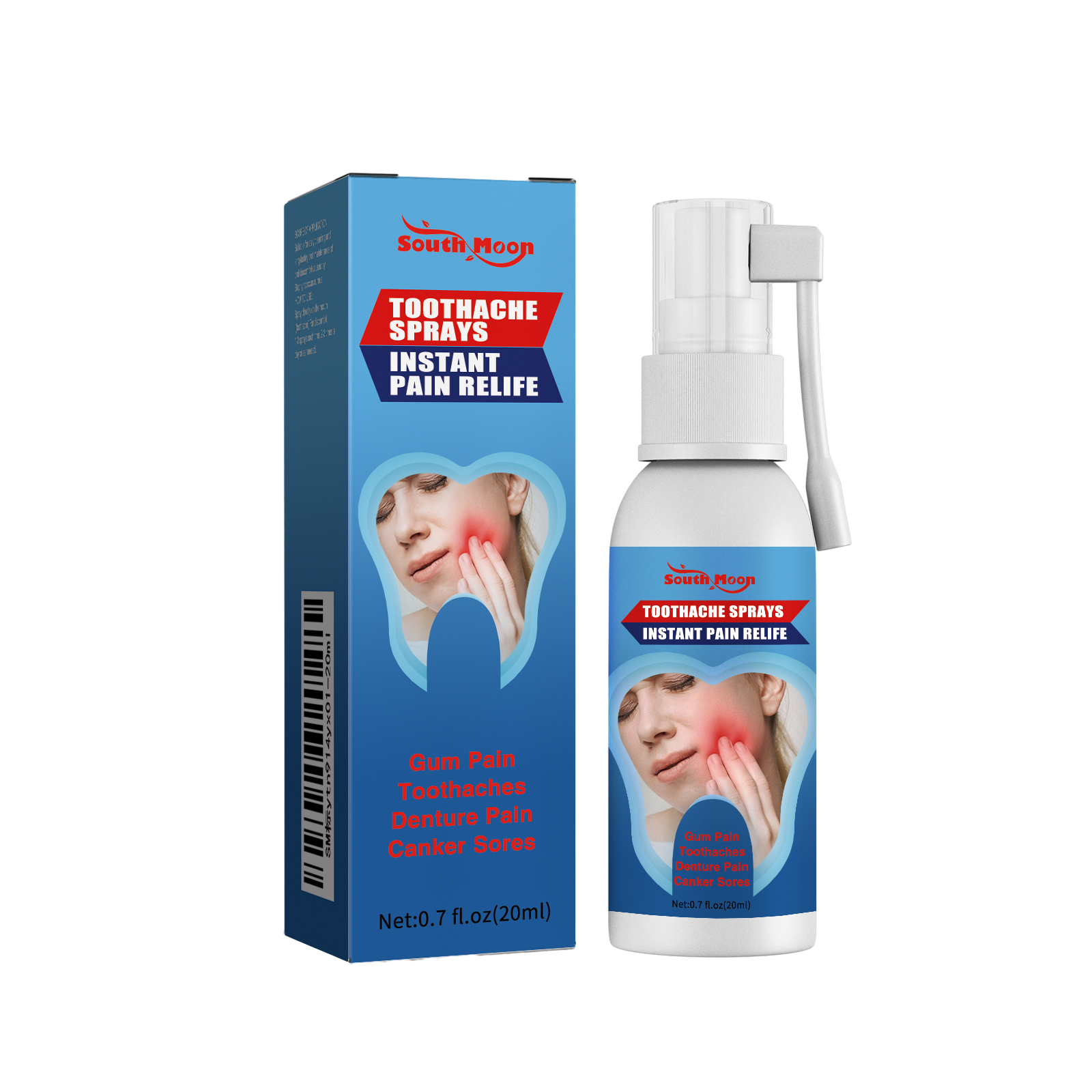 Toothache Spray Instant Pain Relief Gum Pain Treatment Effective Dental Oral Teeth Care Spray 20ml 