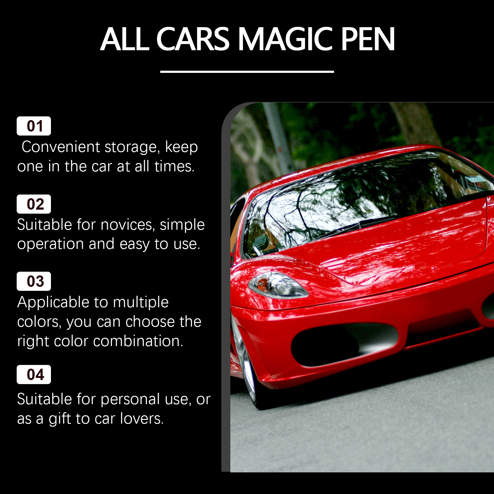Car Scratch Care Pen, Car Paint Scratch Repair, Refurbishment, Polishing