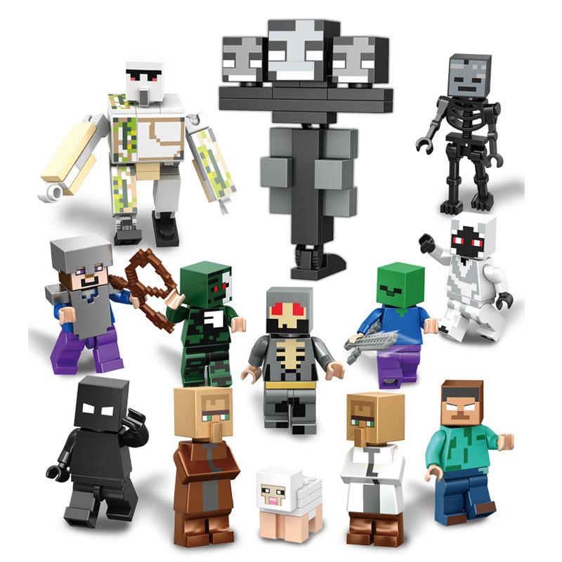 Mini Figures My World Character Set Building Blocks Game Toys Gift for Kids Party Supplies Collectible Series Education Toys