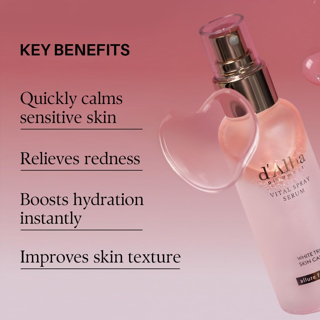 dAlba Italian White Truffle Vital Spray Serum 100ml vitializing glowy hydrating soothing serum face mist spray solution red and sensitive skin Korean skincare