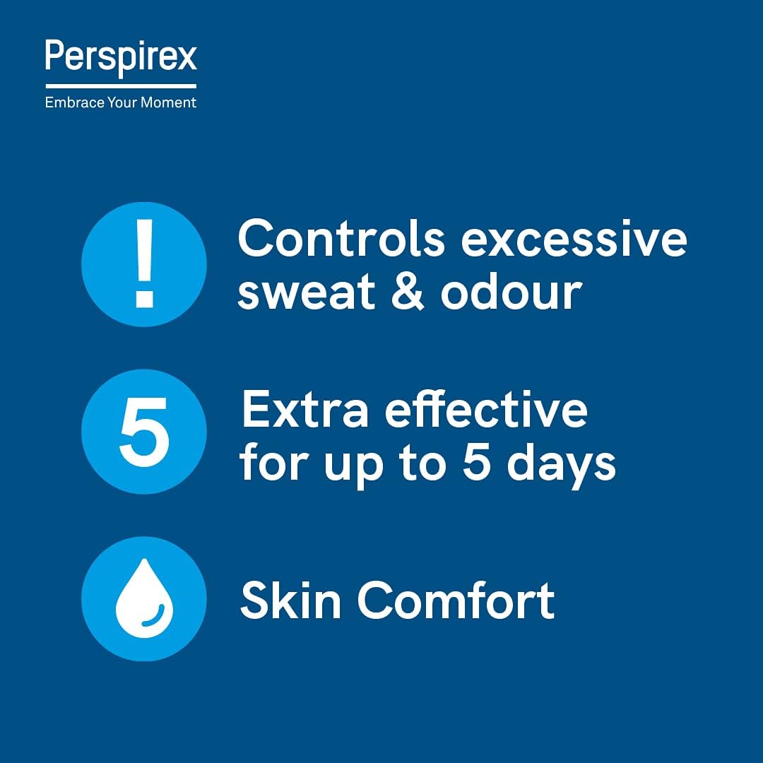 PERSPIREX Antiperspirant MEN MAXIMUM STRENGTH Clinically proven to reduce Heavy Sweating for MEN Deodorant Roll On long lasting freshness sweat protection 20ml