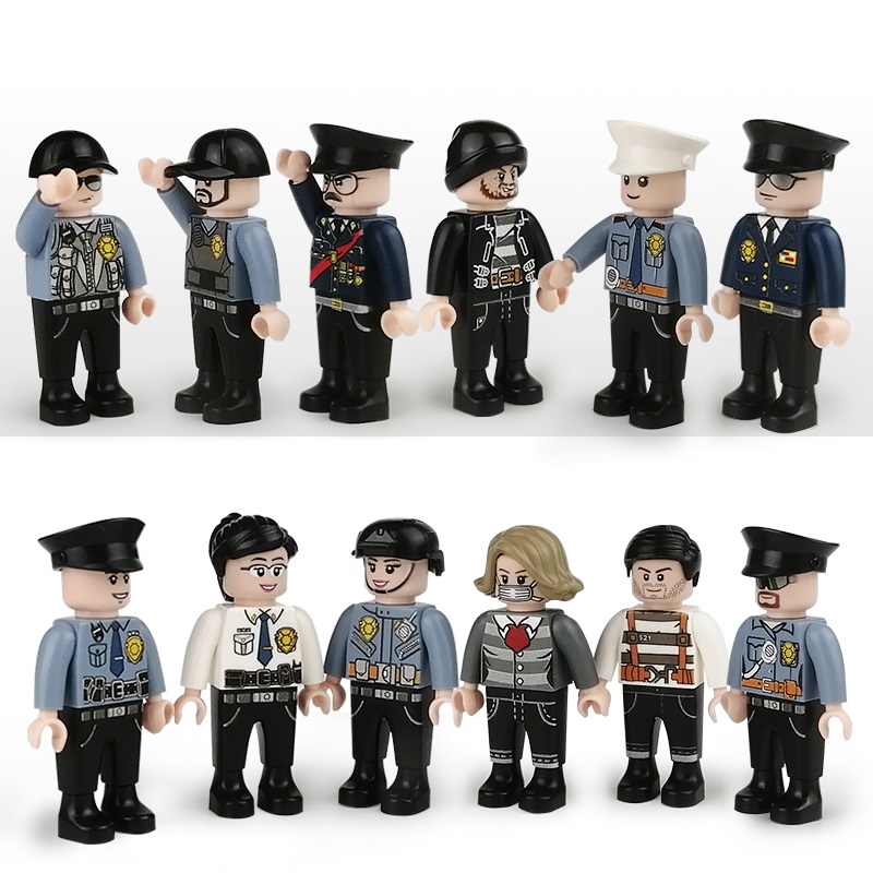 City Police Building Blocks Military People SWAT Figures Soldier Bricks Mini Toys for Boys Gift Toys