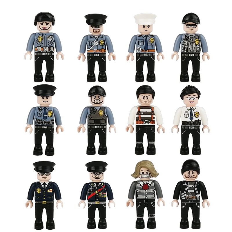 City Police Building Blocks Military People SWAT Figures Soldier Bricks Mini Toys for Boys Gift Toys