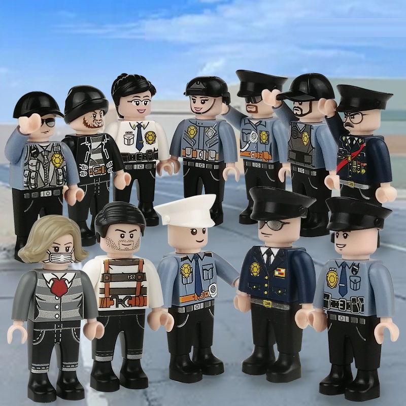 City Police Building Blocks Military People SWAT Figures Soldier Bricks Mini Toys for Boys Gift Toys