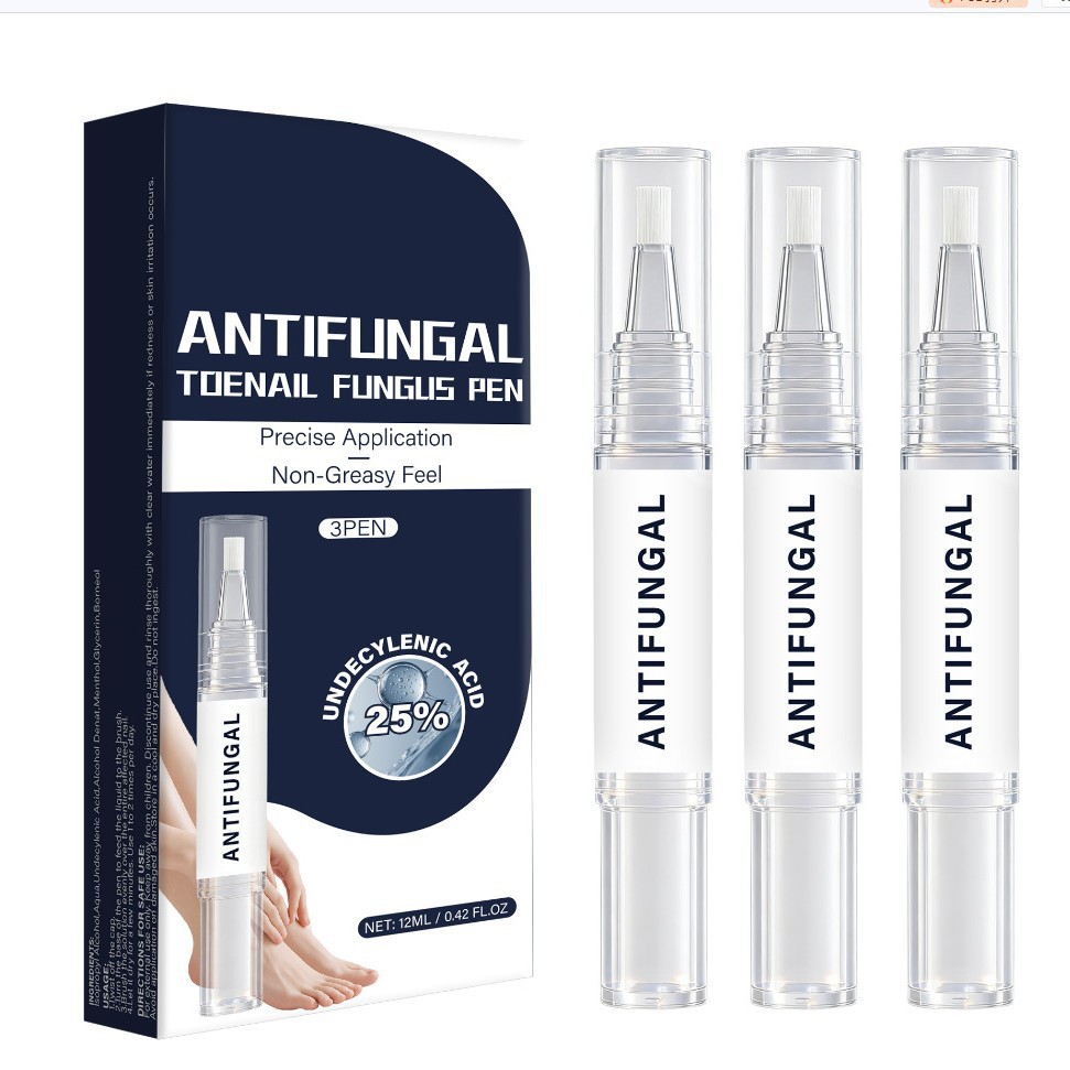 Toenail Fungus Repair Pen 3 Pack Nail Treatment for Discoloured Nails Home Use Clear 4ml