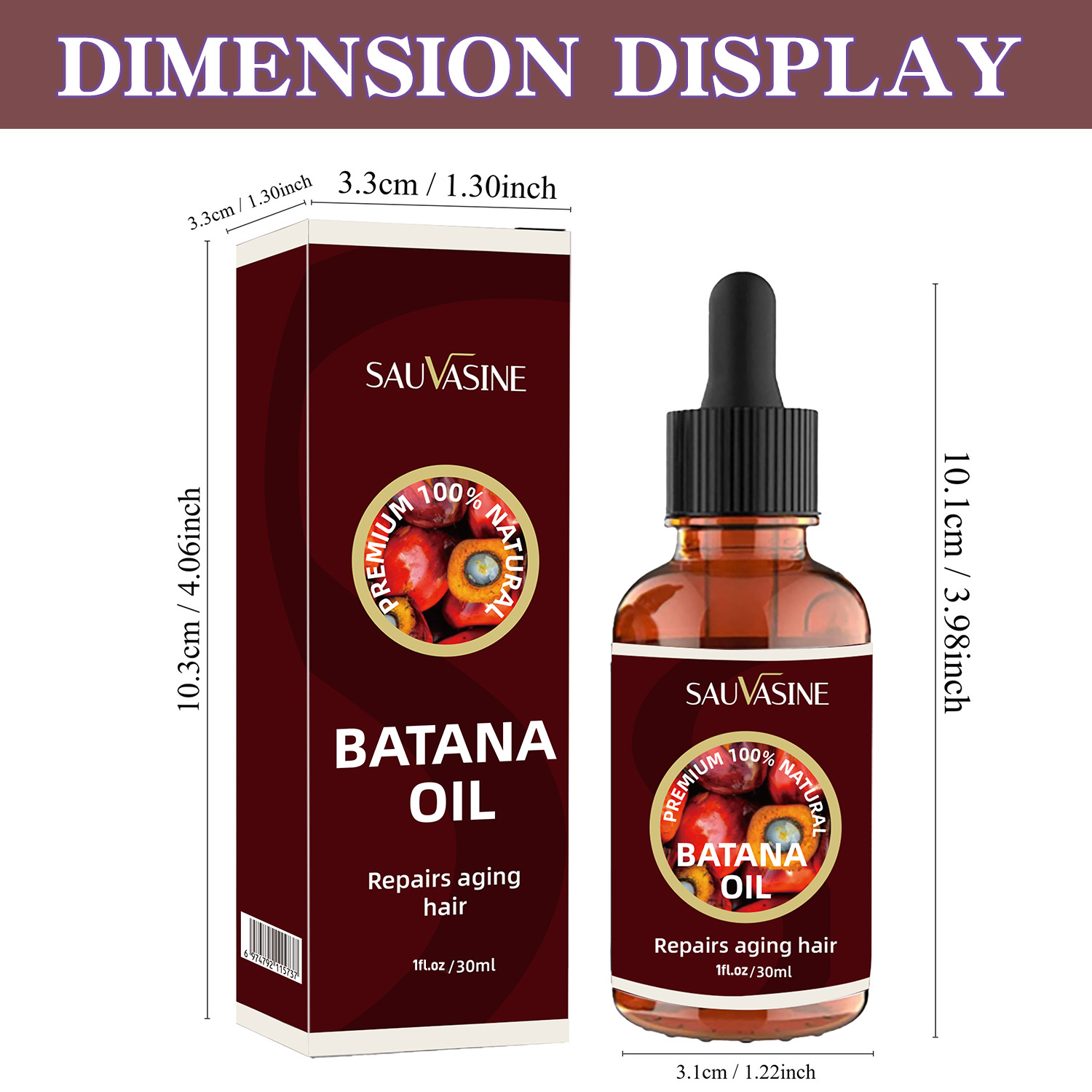 Batana Hair Oil For Moisturizing Repairing Strengthening And Anti Hair Loss Densifying Treatment 30ml