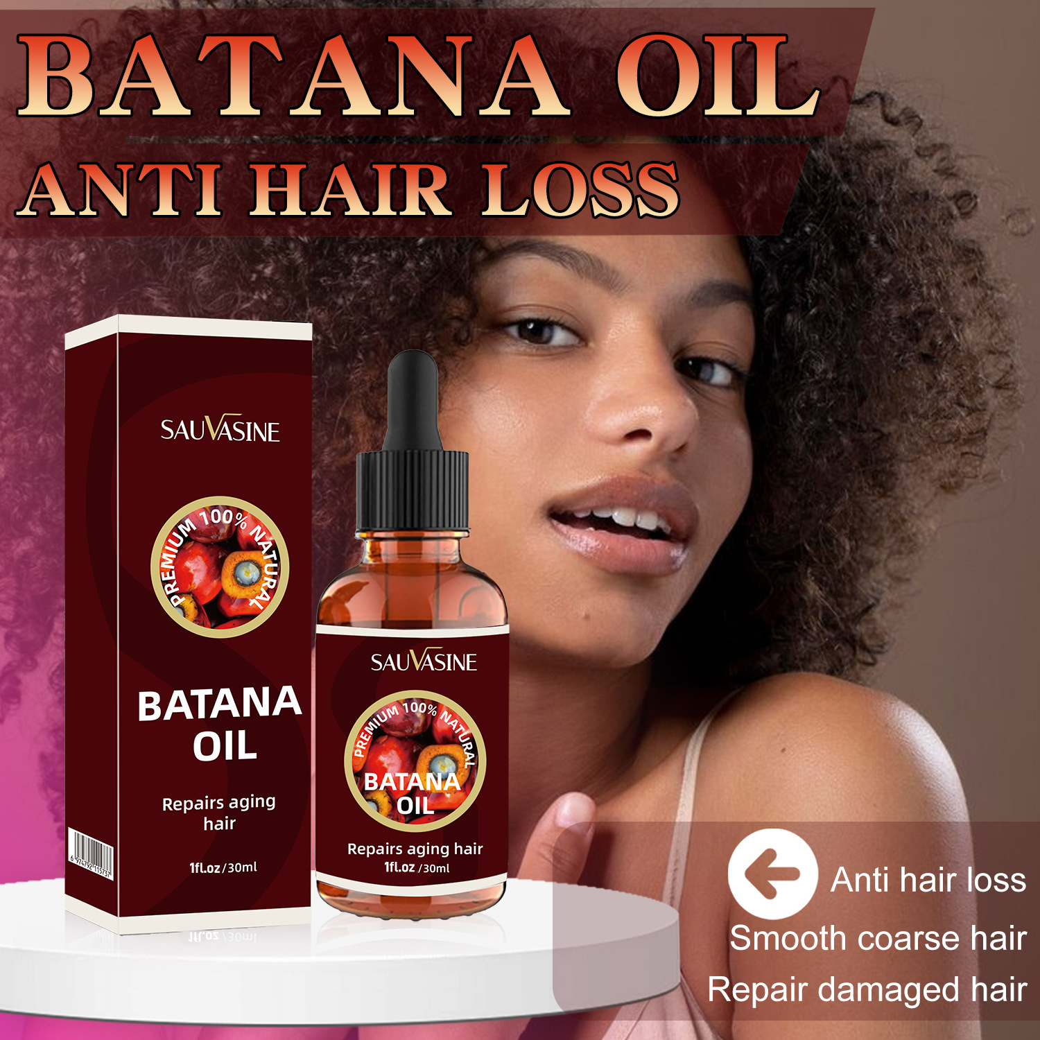 Batana Hair Oil For Moisturizing Repairing Strengthening And Anti Hair Loss Densifying Treatment 30ml
