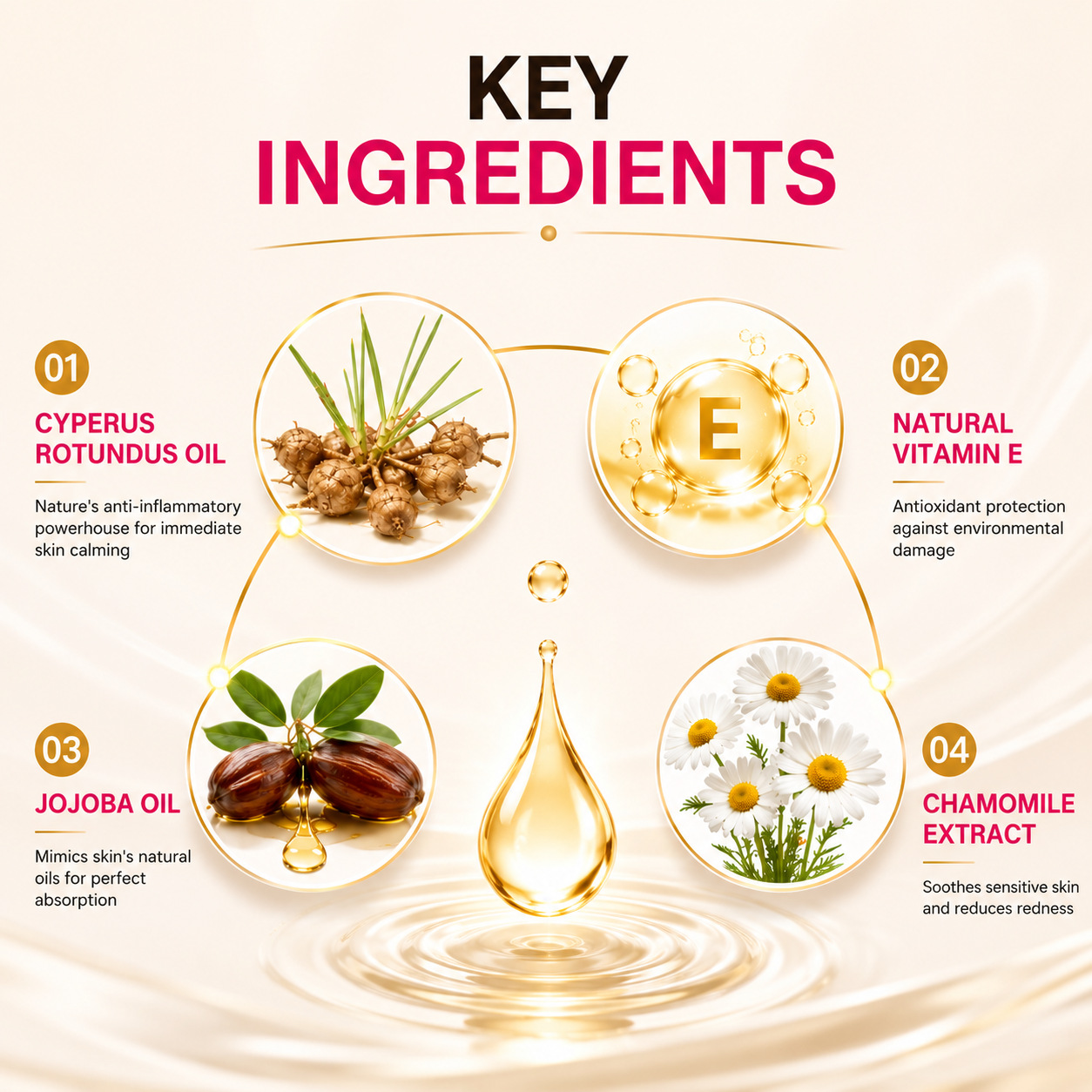 Nutgrass Oil For Skin Soothing Moisturizing And Daily Nourishing Care 60ml