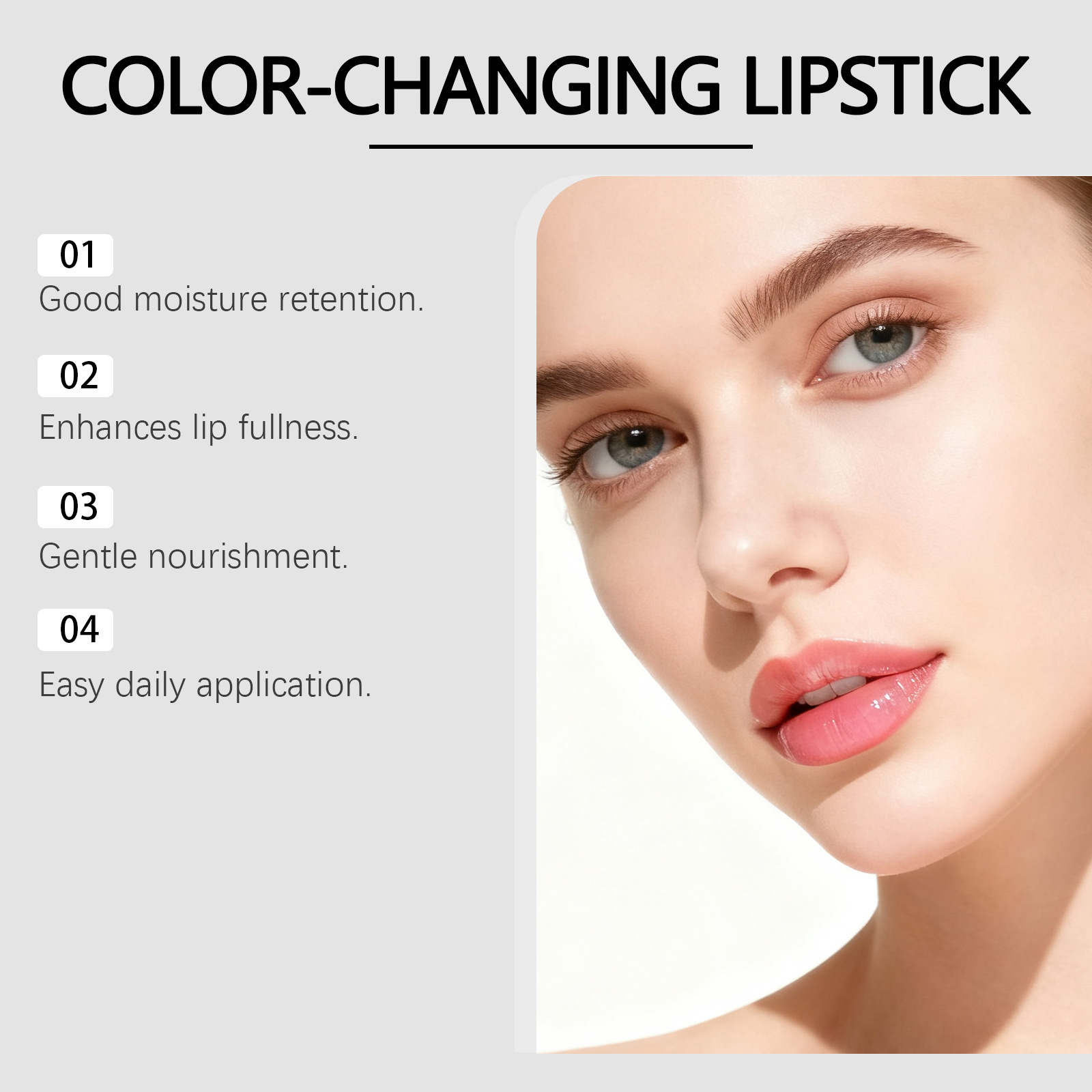Color Changing Moisturizing Lip Balm For Natural Glassy Shine Silky Texture And Daily Hydrating Lip Care Treatment