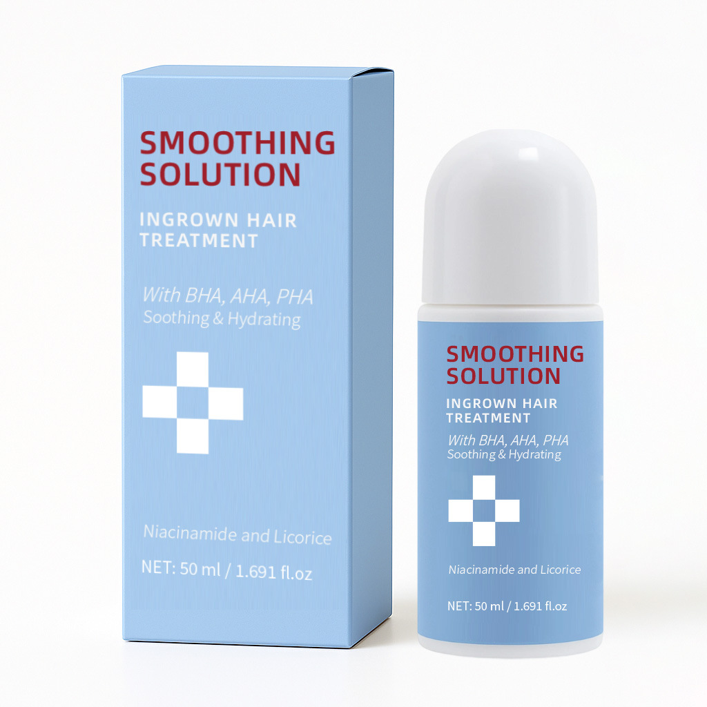 Hair Smoothing Liquid For Ingrown Hair Prevention And Nourishing Care Daily Body Treatment 50ml